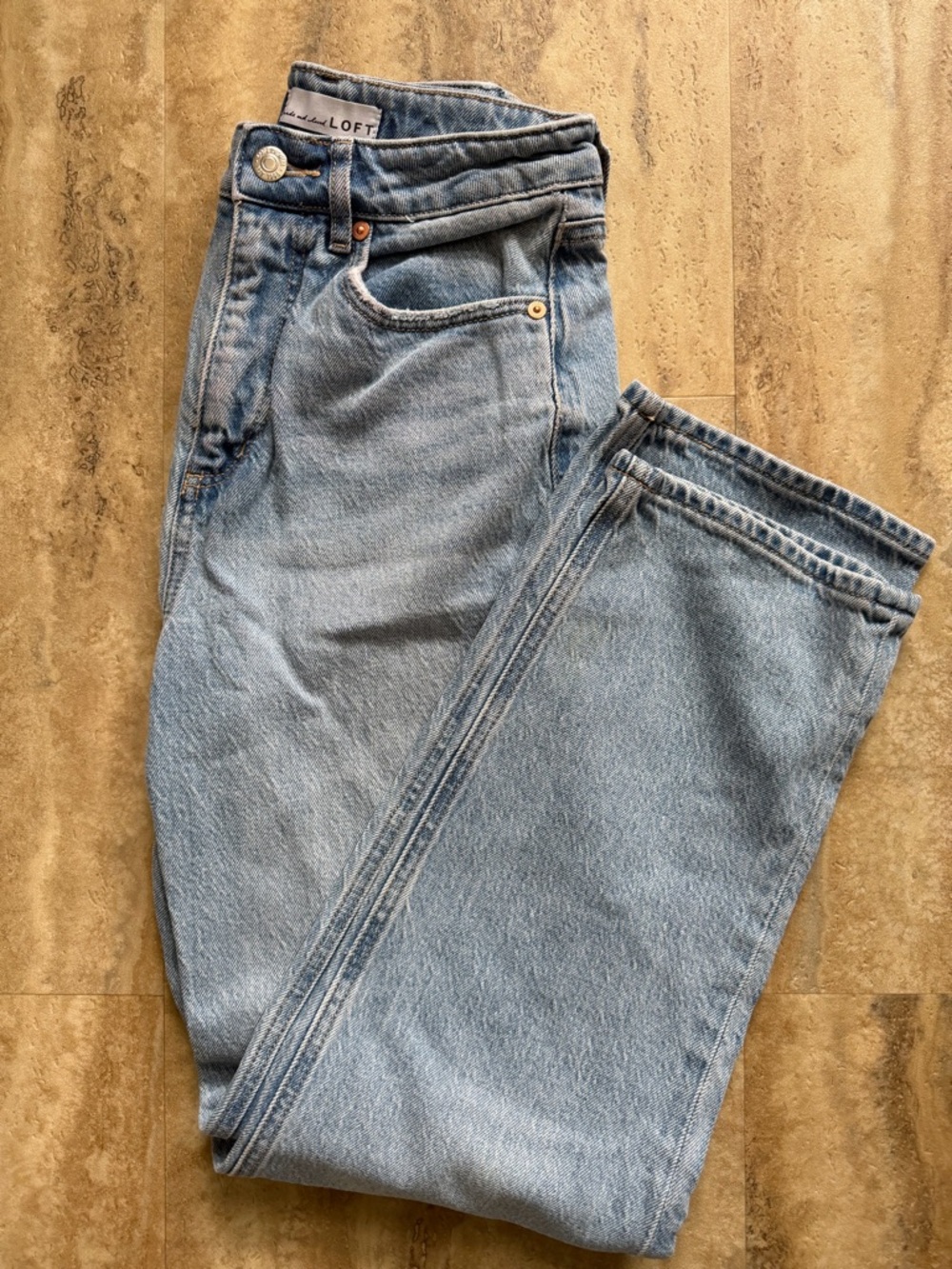 LOFT Light Blue Straight Jeans